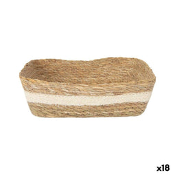 Opbergbak Privilege vlechtwerk Rechthoekig 20 x 15 x 7 cm (18 Stuks)