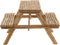 J-Line bank Picknick - bamboe/jute - naturel