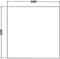Los vierkant 25 mm melamine bureaublad 160X160CM Licht Eiken