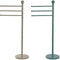 Losstaand handdoekenrek Home ESPRIT Beige Turkoois Metaal 43 x 22 x 90 cm 2 Stuks