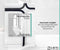 Loti Living Douchegordijn Anti Schimmel – Cube Design - Inclusief ringen – Waterdicht - Polyester - Douchegordijn 180x200 cm