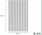 Loti Living Douchegordijn Anti Schimmel – Grijs Patroon - Inclusief ringen – Waterdicht - Polyester - Douchegordijn 120x200 cm