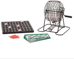 Lottomolen 20cm zwart Metaal 90 ballen