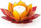 Lotus sfeerlicht 3-kleurig goudrand - 13.5 cm - S