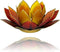 Lotus sfeerlicht 3-kleurig goudrand - 13.5 cm - S