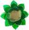 Lotus sfeerlicht groen 4e chakra goudrand - 13.5 cm - S