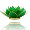 Lotus sfeerlicht groen 4e chakra goudrand - 13.5 cm - S