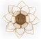 Lotus sfeerlicht parelmoer goudkleurige rand