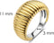 TI SENTO Ring 12217SY - Zilveren dames ring - Verguld - Maat 54