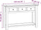 vidaXL - Wandtafel - 110x35x75 - cm - massief - eikenhout