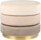 LOUIN - Poef - Beige - Fluweel