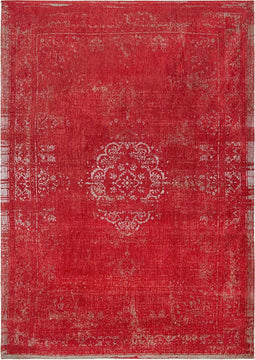 Louis de Poortere Fading World Collection 9147 Cherry Vloerkleed - 80x150 - Rechthoek - Laagpolig,Vintage Tapijt - Modern - Rood