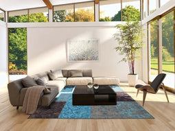 Louis de Poortere - Louis De Poortere Turquoise 8105 Vloerkleed - 140x200 cm - Rechthoekig - Tapijt - -