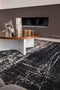 Louis de Poortere Vloerkleed - Griff - White on Black 8655