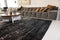 Louis de Poortere Vloerkleed - Griff - White on Black 8655