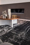 Louis de Poortere Vloerkleed - Griff - White on Black 8655