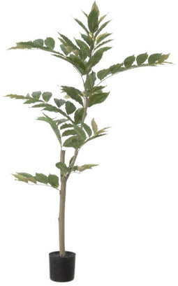 Louis maes - Nandina h120 cm p groen zijde nepbloem