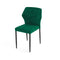 Louis Stapelstoel groen, velvet gestoffeerd, brandvertragend - SET VAN 4