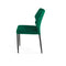 Louis Stapelstoel groen, velvet gestoffeerd, brandvertragend - SET VAN 4