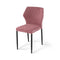Louis Stapelstoel roze, velvet gestoffeerd, brandvertragend - SET VAN 4