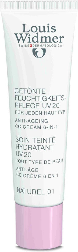 Louis Widmer Crème Dermocosmetica Gezicht CC Cream Getinte Dagverzorging UV20 ZP