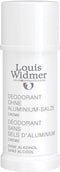 Louis Widmer Deo Crème Zonder Aluminiumzouten Ongeparfumeerd Deodorant crème 40 ml