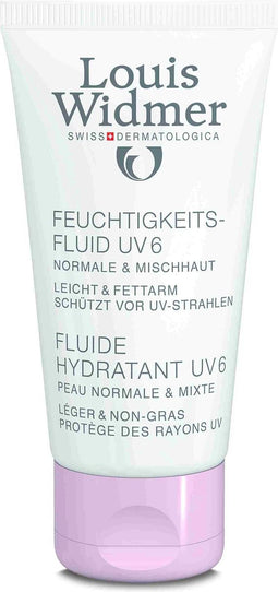 Louis Widmer Fluide Hydratant UV Zonder parfum UV 6 Fluïde 50 ml
