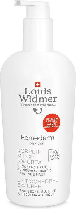 Louis Widmer Remederm Lichaamsmelk 5% Ureum 400ml