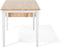 LOUISIANA - Eettafel - Wit - 75 x 120/160 cm - Rubberhout