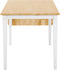LOUISIANA - Eettafel - Wit - 75 x 120/160 cm - Rubberhout
