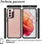 iMoshion Hoesje Geschikt voor Samsung Galaxy S21 Hoesje - iMoshion Rugged Hybrid Case - Zwart / Transparant