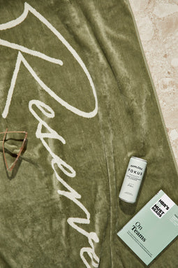 Lounge stoel handdoek
