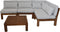 Lounge tuintafel Aruba - 80x80x30 - Naturel - teak
