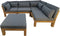 Lounge tuintafel Aruba - 80x80x30 - Naturel - teak