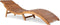 Loungebank ergonomisch van Acacia hardhout