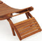 Loungebank ergonomisch van Acacia hardhout