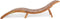 Loungebank ergonomisch van Acacia hardhout