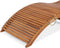 Loungebank ergonomisch van Acacia hardhout