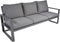 Loungebank Pina Colada nuance 209x80 cm - grijs