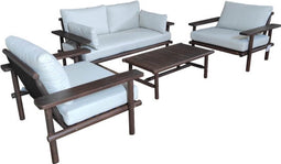 Loungeset Lagoon Acacia vintage - Donkere teak look