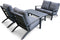 Loungeset Lima - Tierra Outdoor - Grijs - 4-delig