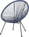 Loungestoel ei vorm / Tuinstoel / Blauw / 1 Stuk / Acapulco