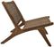 Loungestoel tuin Rio - 66x80x65 - Abaca/naturel - Teak/bananenblad