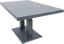Loungetafel verstelbaar Mojito Ceramic nuance 140x85 cm - antraciet