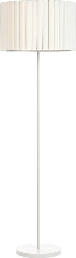 LOURENS - Vloerlamp - Beige/Wit - Polyester