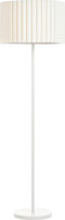 LOURENS - Vloerlamp - Beige/Wit - Polyester