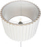 LOURENS - Vloerlamp - Beige/Wit - Polyester