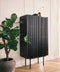 Louvre Highboard - Black Oak