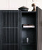 Louvre Highboard - Black Oak