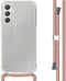 imoshion Hoesje Geschikt voor Samsung Galaxy A15 (5G) / A15 (4G) Hoesje Met Koord - imoshion Backcover met koord - Rosé Goud